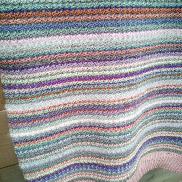 Handmade Striped Multicolor Sweater Vest - Picture 5 of 9